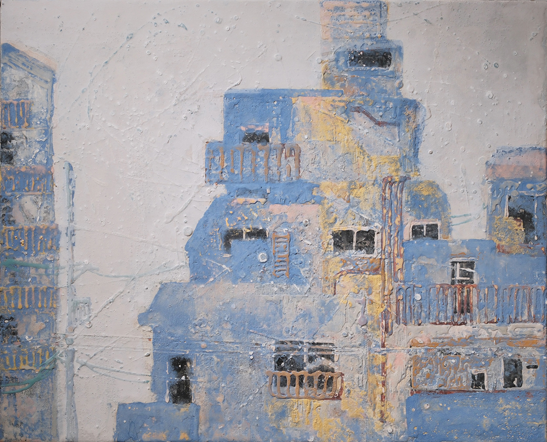 『溶ける都市』張 仕晨 400×325mm