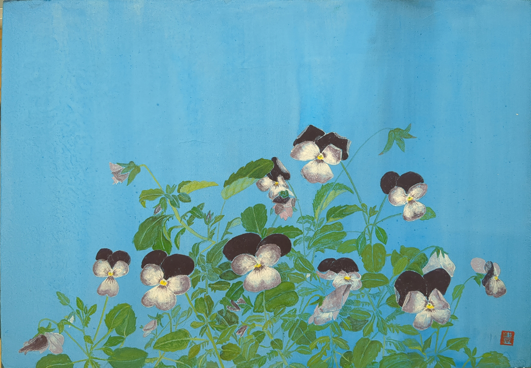 『春のおとづれ』 河村豊子 F4