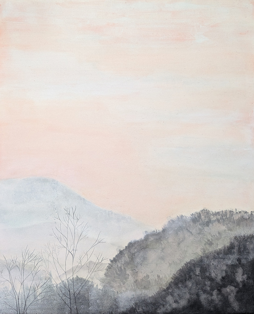 『明けきらず』 智真 45.5×38.0