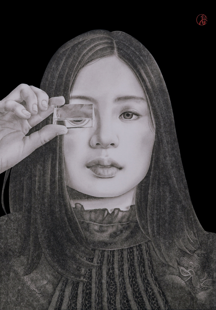 『屈折の視線』高義勝 42x29.7cm