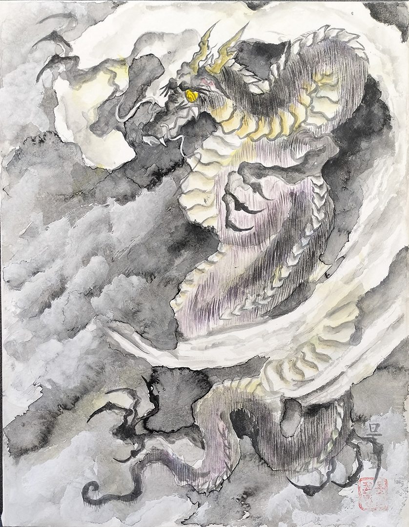 『双竜・憎』金子 奈都生 F6